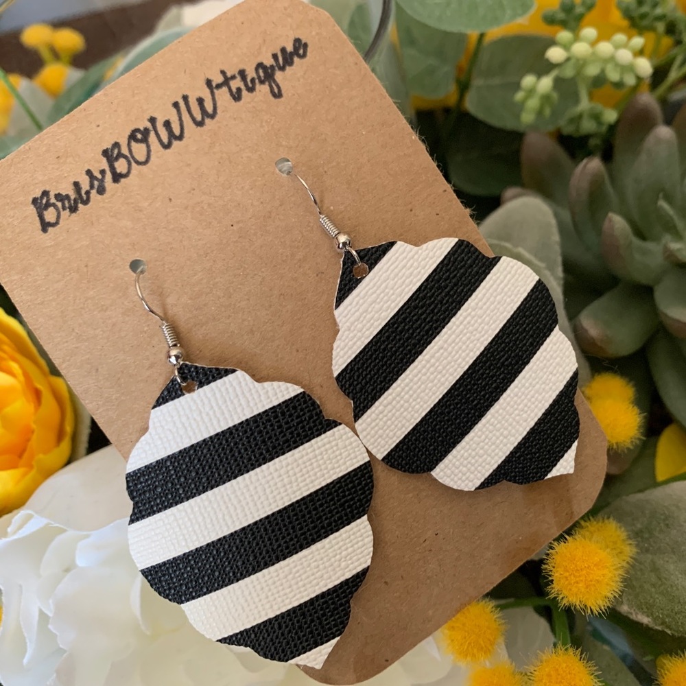 Handmade Striped Earrings